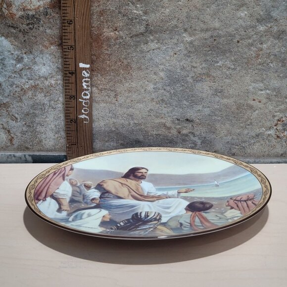 Sermon On The Mount Plate Robert T Barrett  Life of Christ Bradford Exchange 199 - Picture 8 of 11